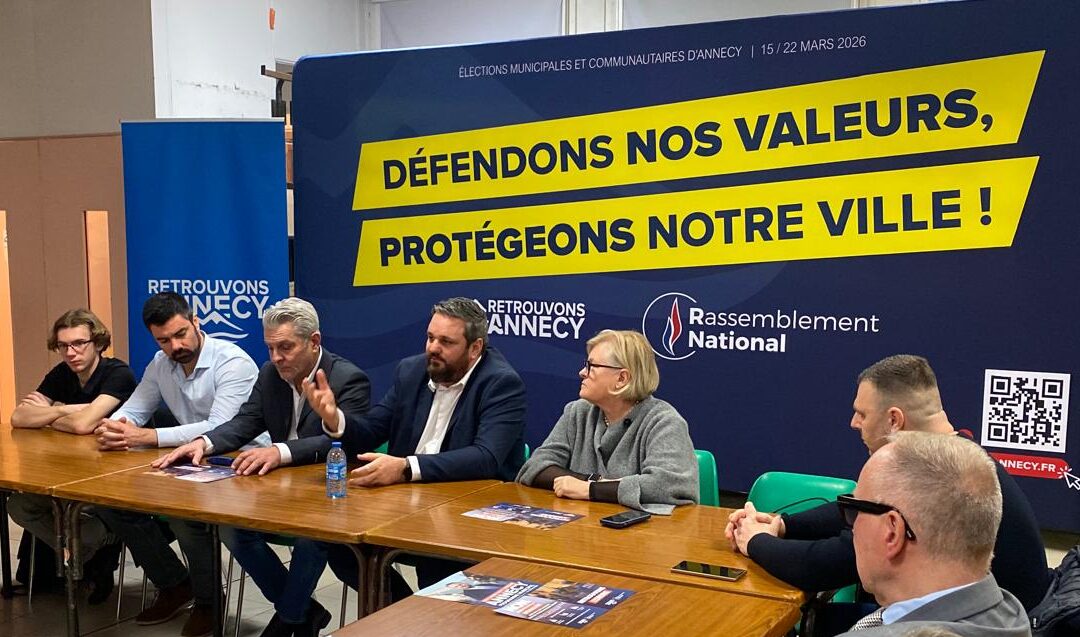 [DAUPHINE] Le candidat du Rassemblement national, Guillaume Roit-Levêque, dévoile sa liste à Annecy.